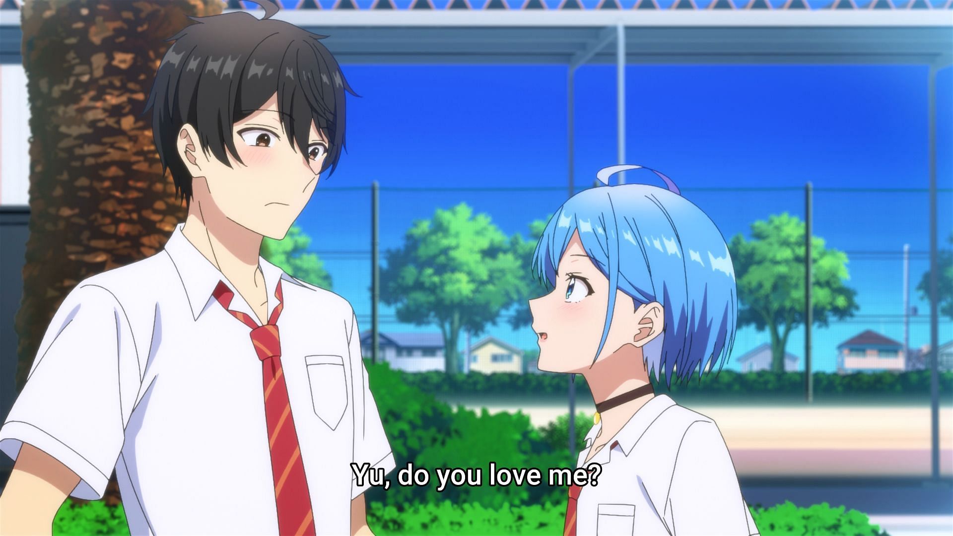 Himari and Yuu confess to one another (Image via J.C.Staff)